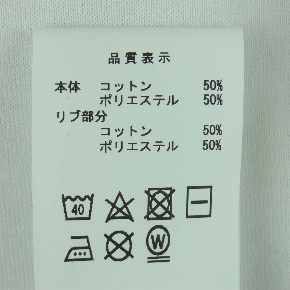 DESCENDANT ディセンダント 212ATDS-CSM19 CACHALOT STRIP SS 刺繍 半袖 Tシャツ コットン 日本製 ホワイト系 2【新古品】【未使用】【中古】