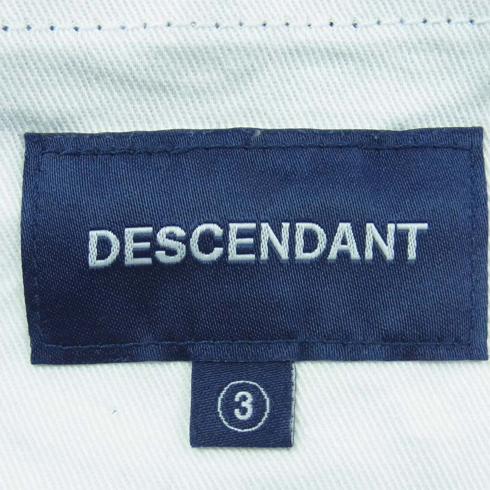DESCENDANT ディセンダント D-65M TC TROUSERS カーゴ パンツ ポリエステル コットン 日本製 ネイビー系 3【中古】