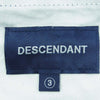 DESCENDANT ディセンダント D-65M TC TROUSERS カーゴ パンツ ポリエステル コットン 日本製 ネイビー系 3【中古】