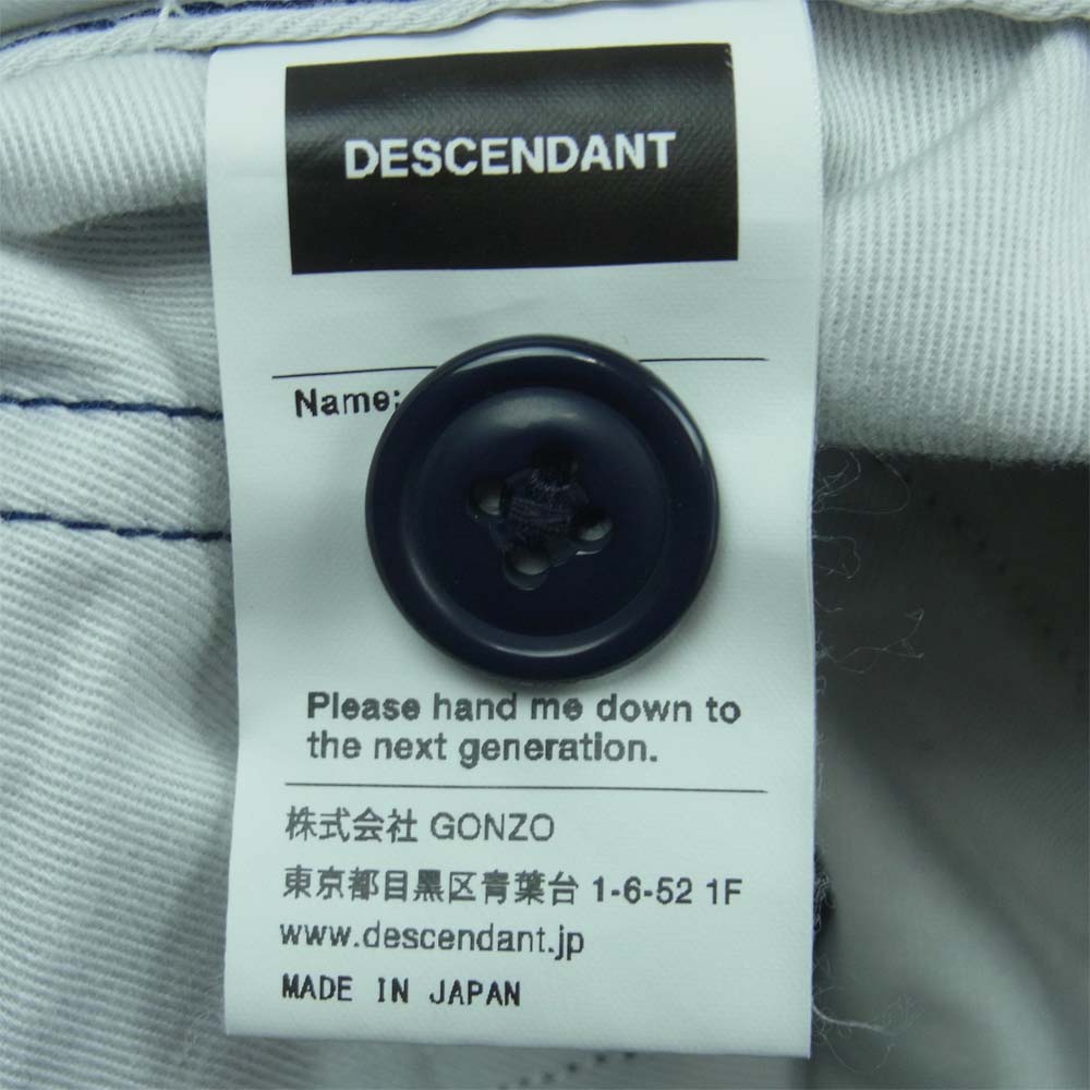 DESCENDANT ディセンダント D-65M TC TROUSERS カーゴ パンツ ポリエステル コットン 日本製 ネイビー系 3【中古】