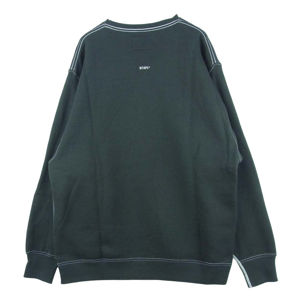 WTAPS ダブルタップス 21AW 212ATDT-CSM24 BLANK 02 / CREW NECK ブランク スウェット トレーナー クルーネック ダークグレー系 02【美品】【中古】