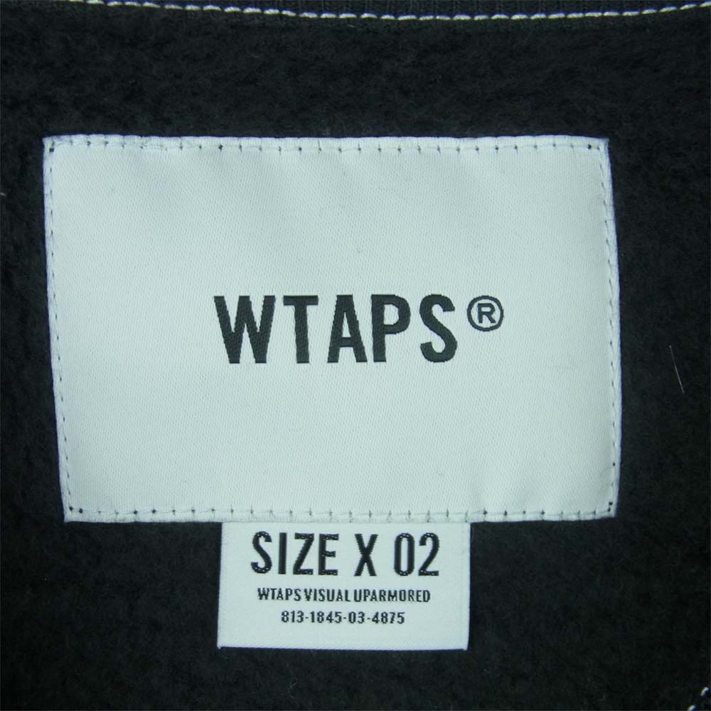 WTAPS ダブルタップス 21AW 212ATDT-CSM24 BLANK 02 / CREW NECK ブランク スウェット トレーナー クルーネック ダークグレー系 02【美品】【中古】