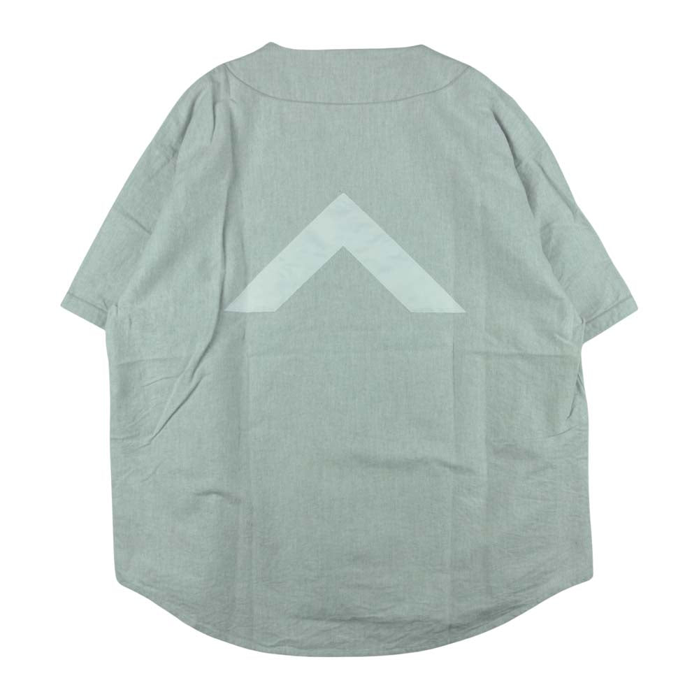 WTAPS ダブルタップス 21SS 211TQDT-SHM06 LEAGUE / SS リーグ 半袖 ベースボール シャツ ライトグレー系 03【美品】【中古】