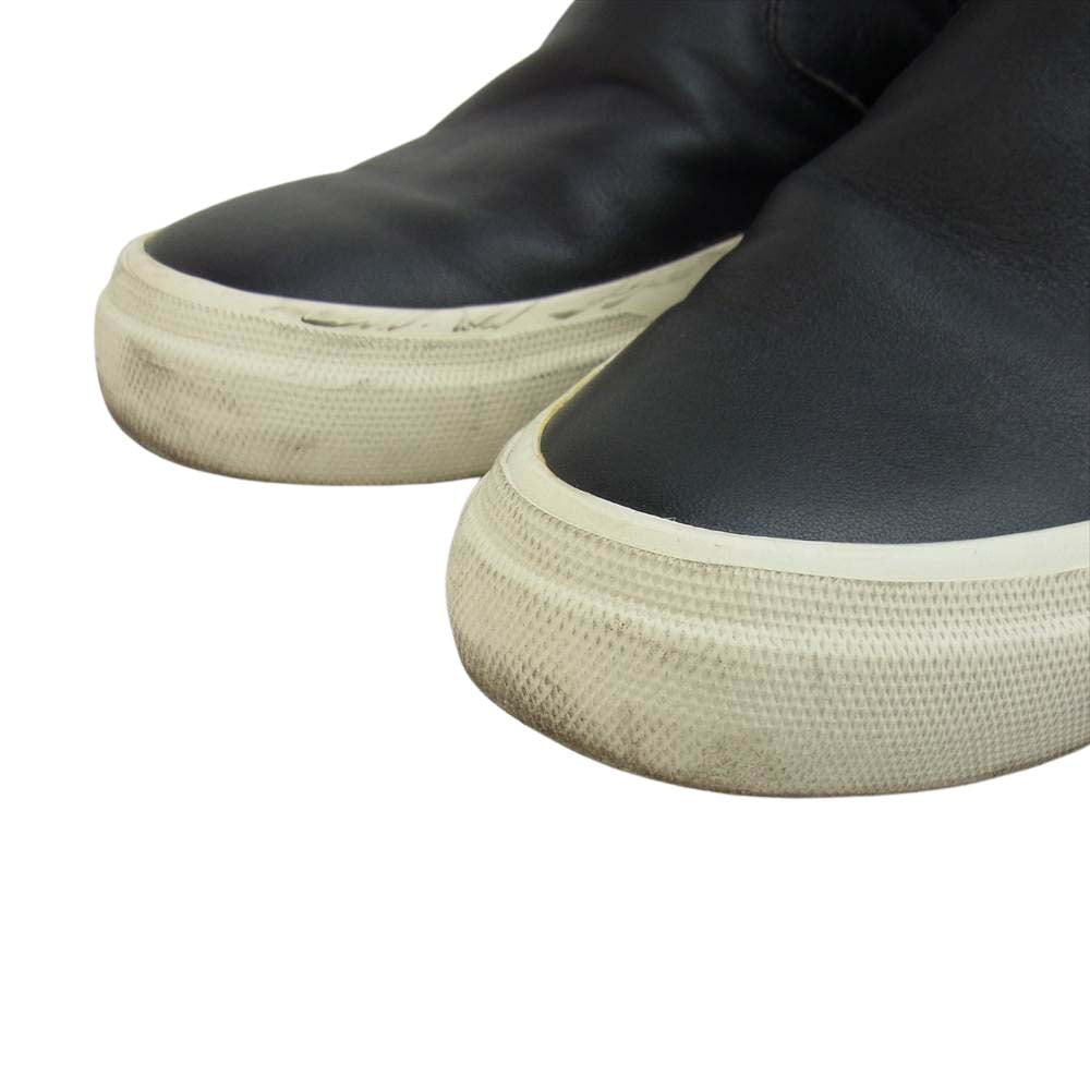 HYSTERIC GLAMOUR ヒステリックグラマー 02171QS05296 サイドゴア レザー スニーカー シューズ ブラック系 26cm【中古】
