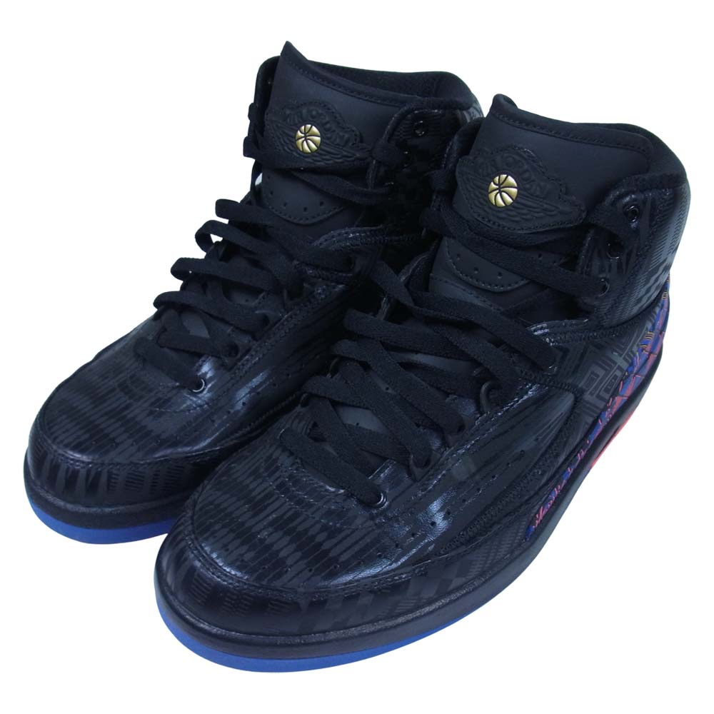 NIKE ナイキ BQ7618-007 AIR JORDAN2 RETRO BHM エアジョーダン レトロ ハイカット スニーカー ブラック系 US9【中古】