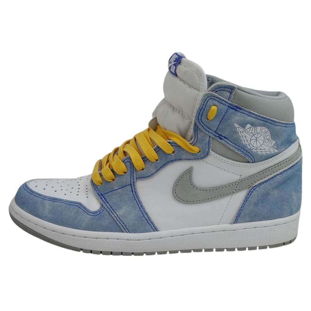 NIKE ナイキ 555088 402 AIR JORDAN 1 RETRO HIGH OG Hyper Royal エアジョーダン ハイパーロイヤル ハイカットスニーカー ホワイト系 ライトブルー系 27.5cm【中古】