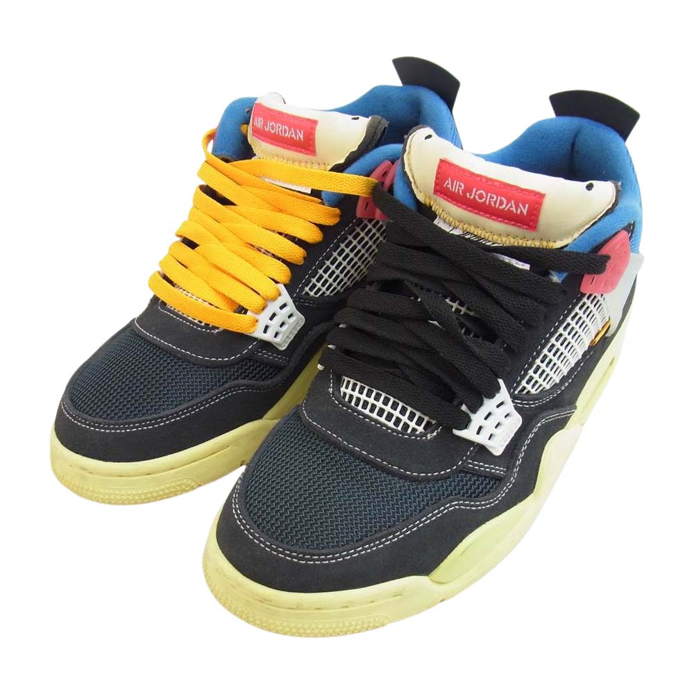 NIKE ナイキ × UNION DC9533-001 JORDAN 4 RETRO SP OFF NOIR ユニオン ジョーダン 4 レトロ ハイカット スニーカー マルチカラー系 27cm【中古】