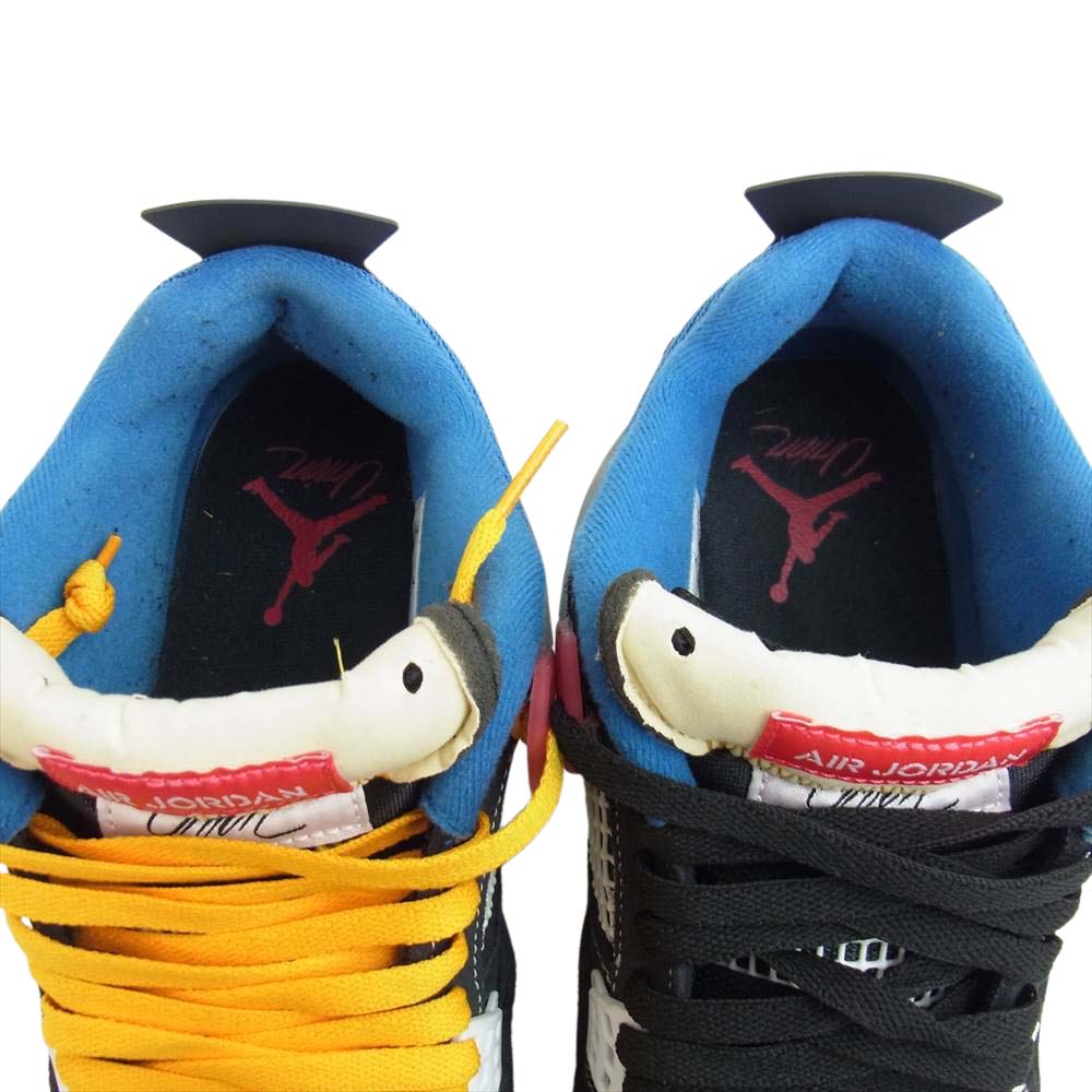 NIKE ナイキ × UNION DC9533-001 JORDAN 4 RETRO SP OFF NOIR ユニオン ジョーダン 4 レトロ ハイカット スニーカー マルチカラー系 27cm【中古】
