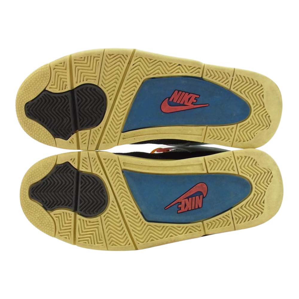 NIKE ナイキ × UNION DC9533-001 JORDAN 4 RETRO SP OFF NOIR ユニオン ジョーダン 4 レトロ ハイカット スニーカー マルチカラー系 27cm【中古】