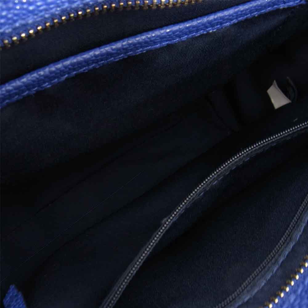 COLE HAAN コールハーン 2way ショルダー ハンド バッグ ブルー系【美品】【中古】