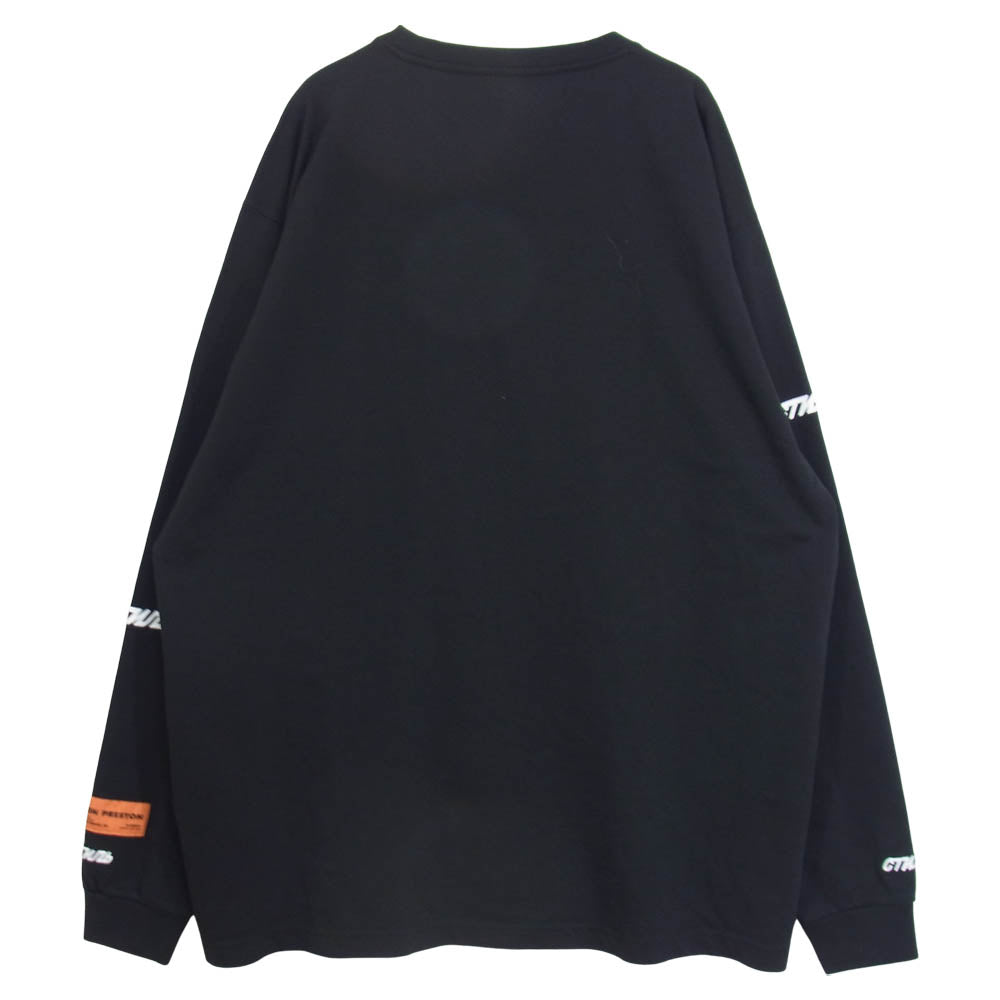ヘロンプレストン 国内正規品 イーストランド HMAB002S19600038 クルーネック プリント 長袖 Tシャツ ブラック系 L【美品】【中古】