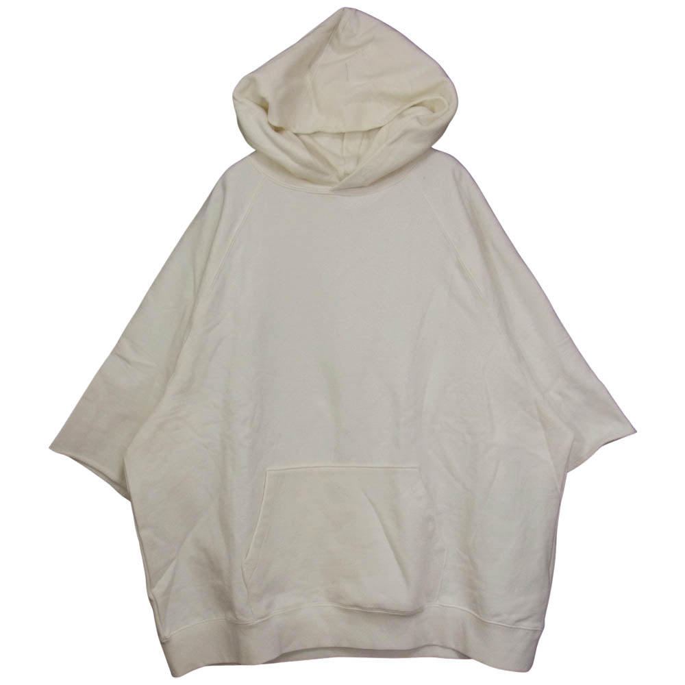FEAR OF GOD フィアオブゴッド FOG ESSENTIALS ハーフスリーブ カットオフ フーディ ホワイト系 XL【美品】【中古】
