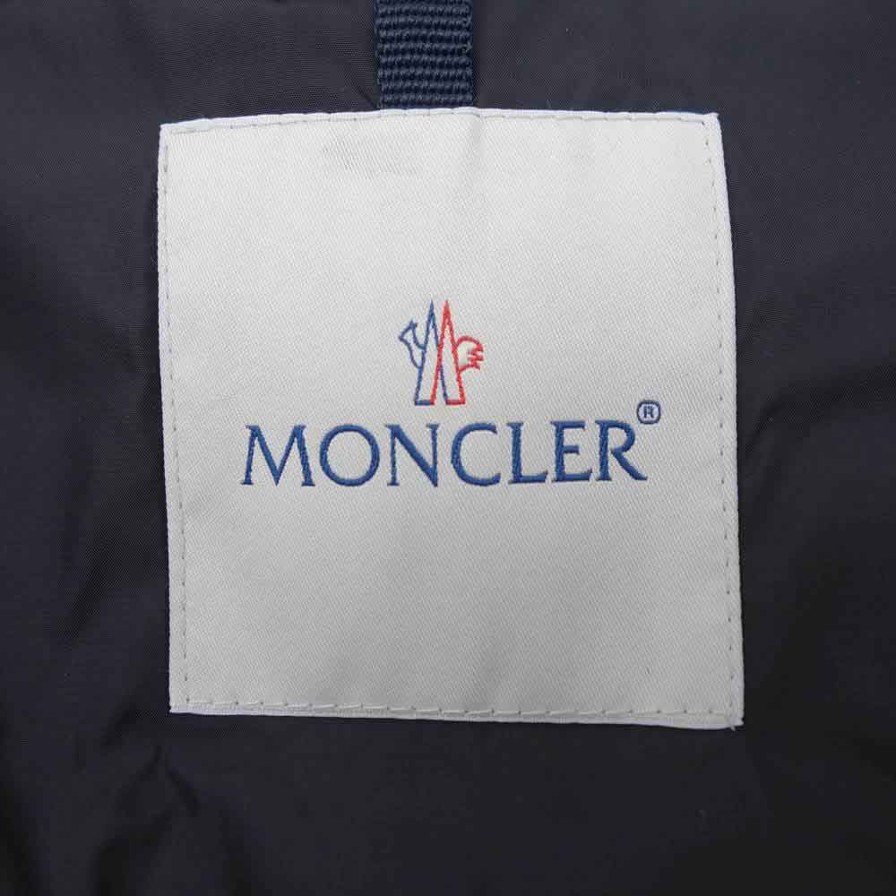 MONCLER モンクレール 国内正規品 32091419310554989 GABERIC ガベリック オールレザー ダウン ジャケット ブラック系 3【極上美品】【中古】