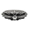 CHROME HEARTS クロムハーツ（原本有） BABY CLASSIC ベイビークラシック フローラルクロス リング 7号 シルバー系【中古】