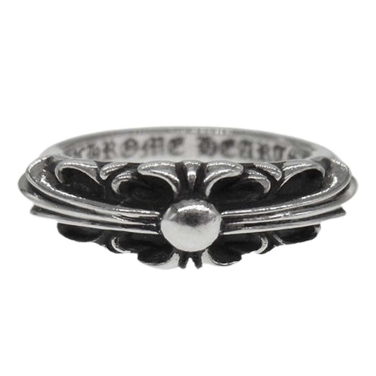 CHROME HEARTS クロムハーツ（原本有） BABY CLASSIC ベイビークラシック フローラルクロス リング 7号 シルバー系【中古】