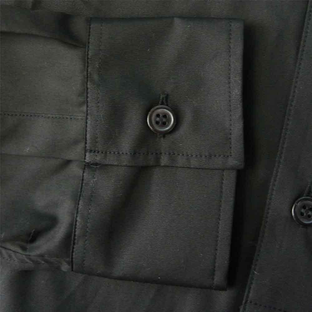 Yohji Yamamoto ヨウジヤマモト S'YTE UM-B49-080-2 100/2 Broad Stand Collar Long Shirt ブロード スタンドカラー ロング シャツ ブラック系 3【新古品】【未使用】【中古】