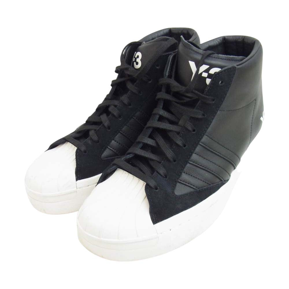 Yohji Yamamoto ヨウジヤマモト Y-3 ワイスリー H02576 YOHJI PRO ヨウジプロ ハイカット スニーカー ブラック系 27cm【中古】