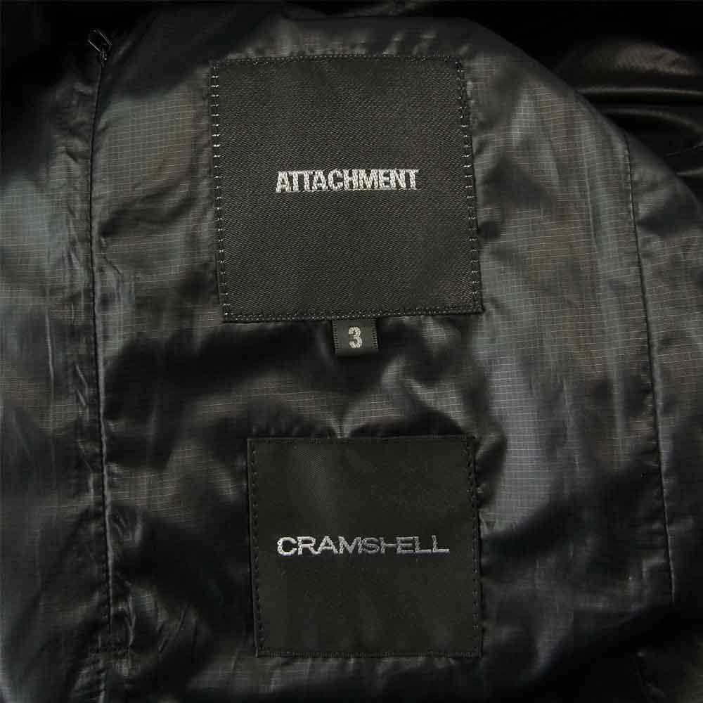 ATTACHMENT アタッチメント 21AW AC93-241 Pe/Nyピーチスキン x CLIMASHIELD ライナー着脱 3WAY フード付 コート ブラック系 3【新古品】【未使用】【中古】