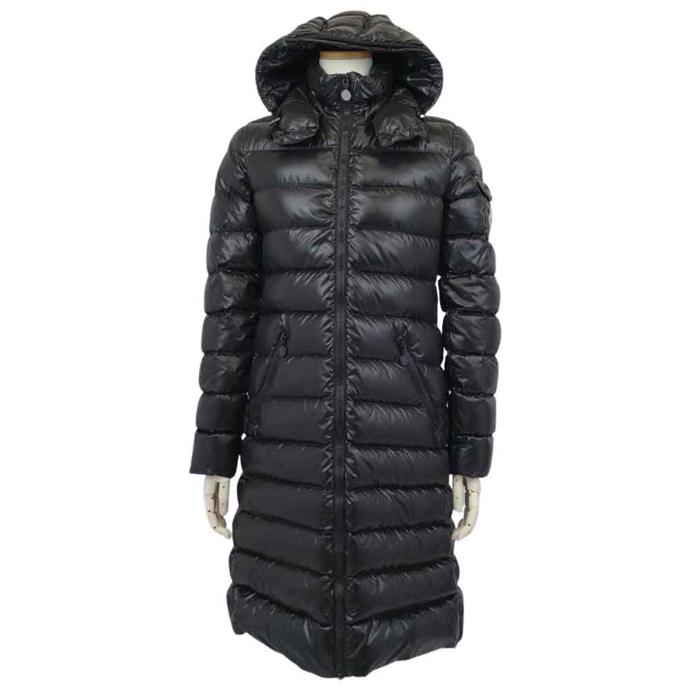 MONCLER モンクレール MOKA モカ フード付き ダウンコート ブラック系【中古】