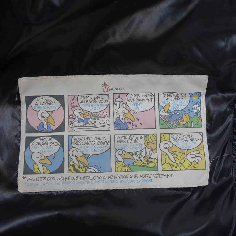 MONCLER モンクレール MOKA モカ フード付き ダウンコート ブラック系【中古】