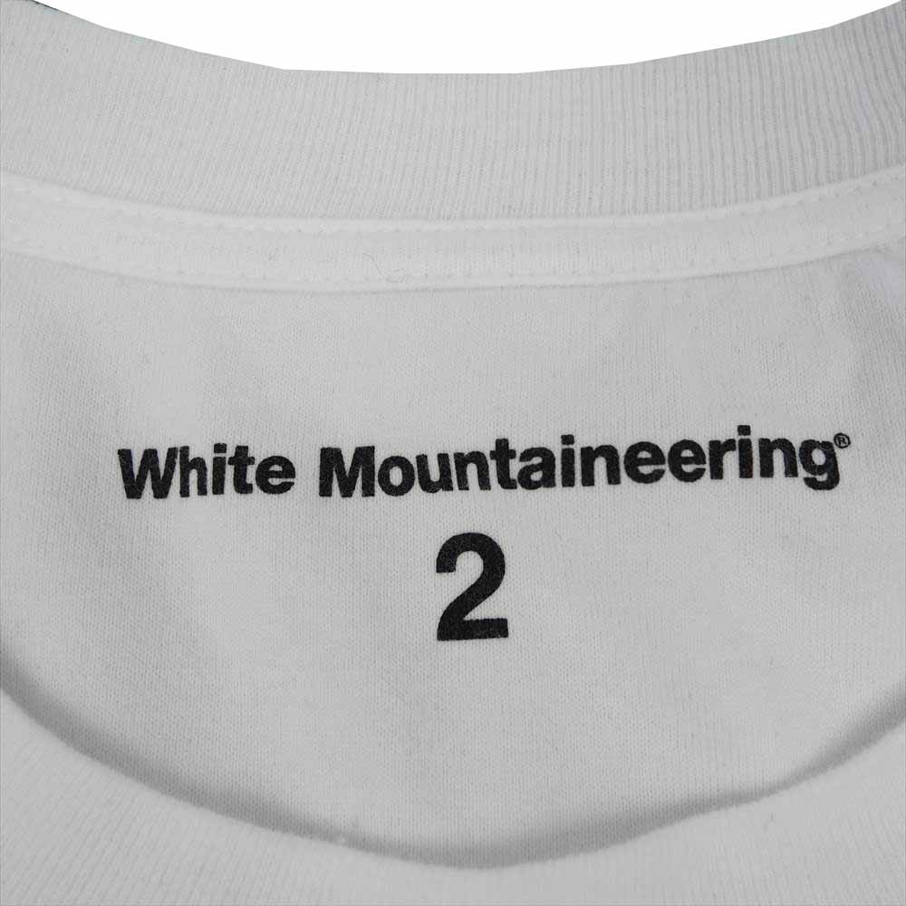 WHITE MOUNTAINEERING ホワイトマウンテニアリング WM2171539 LOGO MOUNTAIN L/S T-SHIRT ロゴ マウンテン Tシャツ 長袖 ホワイト系 2【美品】【中古】