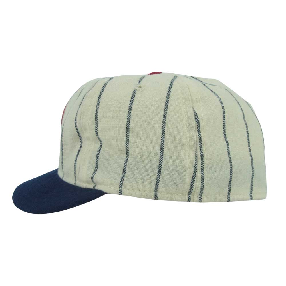 ユニバーサルプロダクツ EBBETS FIELD エベッツフィールド CAP キャップ 帽子 オフホワイト系 ネイビー系 7.5【中古】
