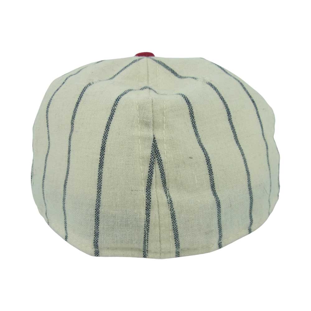 ユニバーサルプロダクツ EBBETS FIELD エベッツフィールド CAP キャップ 帽子 オフホワイト系 ネイビー系 7.5【中古】