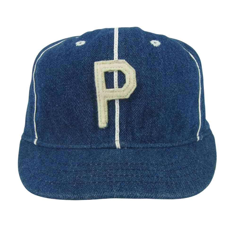 ユニバーサルプロダクツ EBBETS FIELD エベッツフィールド CAP キャップ 帽子 インディゴブルー系 7.5【中古】