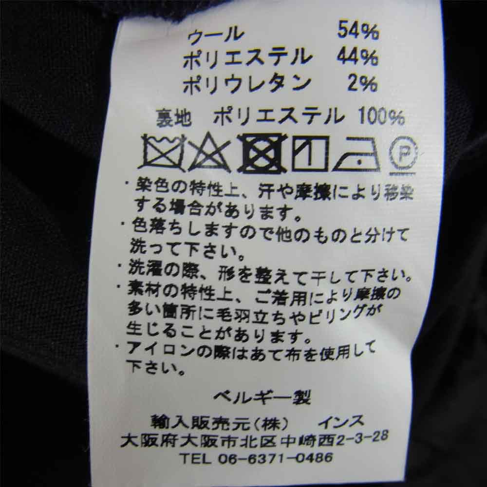 バージスブルック ウールポリエステル トロピカル テーパード イージー パンツ ブラック系 4【中古】