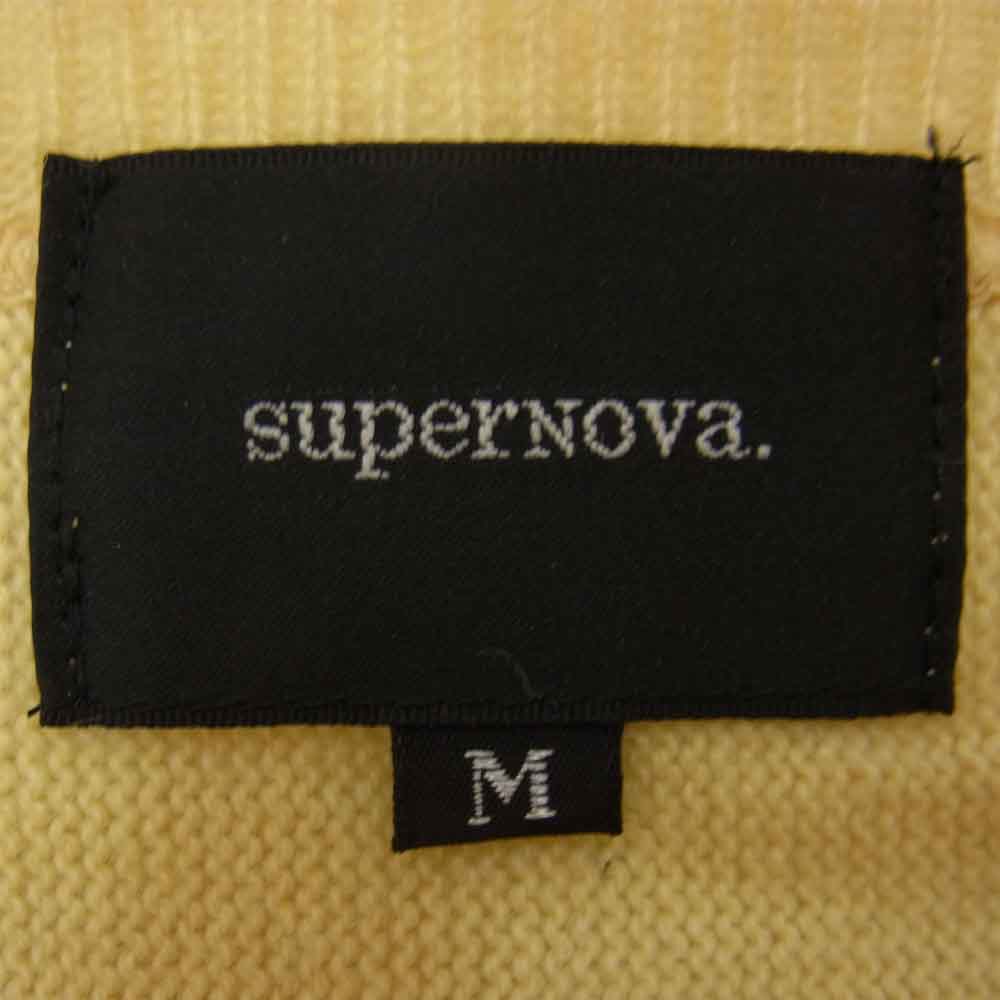 スーパーノヴァ Cashmere Big Sweater カシミヤ100％ ビッグ セーター イエロー系 M【中古】