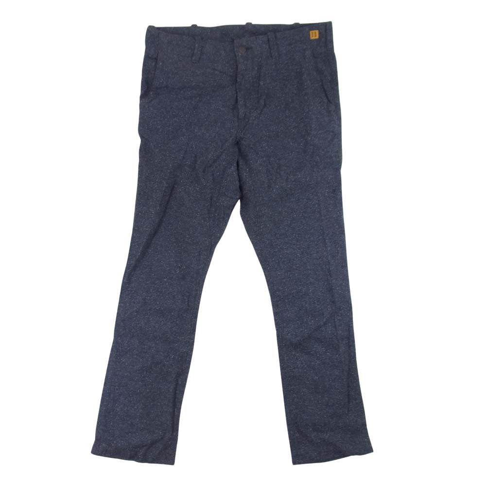 ブラウンバイツータックス シルク混 コットンリネン ガゼット パンツ ネイビー系 M【中古】