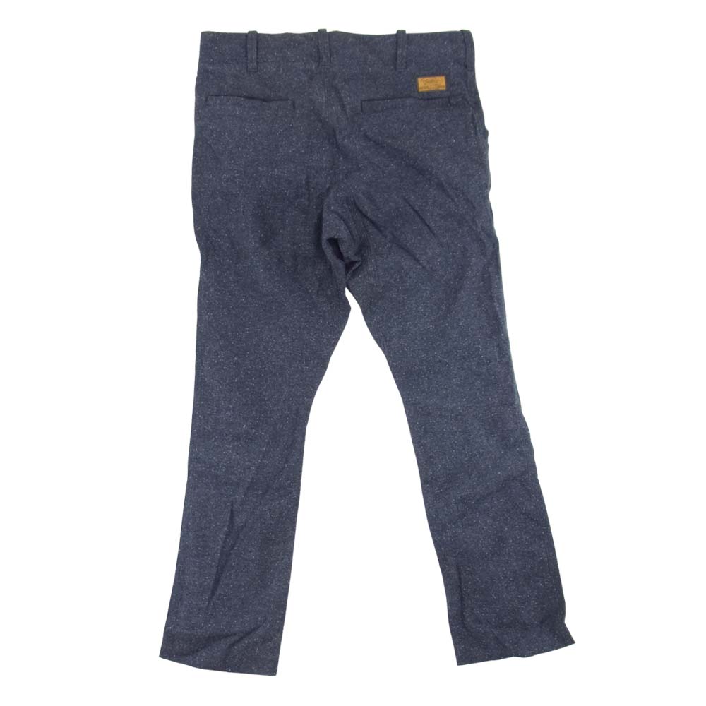 ブラウンバイツータックス シルク混 コットンリネン ガゼット パンツ ネイビー系 M【中古】