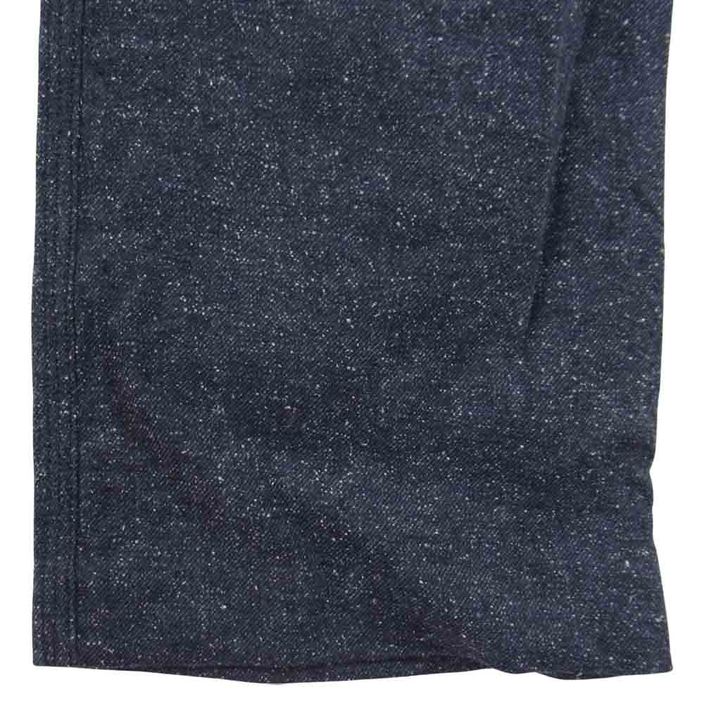 ブラウンバイツータックス シルク混 コットンリネン ガゼット パンツ ネイビー系 M【中古】