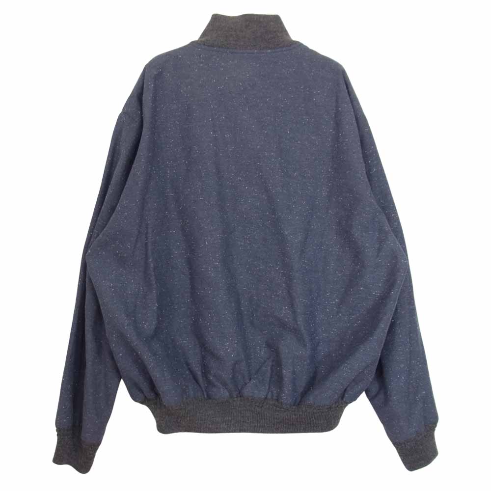 ブラウンバイツータックス 13SS B9-J003 CLERK JKT シルク混 コットンリネン クラーク ジャケット ブルゾン ネイビー系 L【中古】