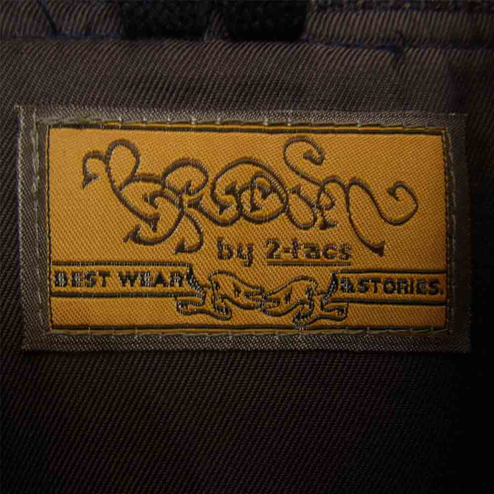 ブラウンバイツータックス 13SS B9-J003 CLERK JKT シルク混 コットンリネン クラーク ジャケット ブルゾン ネイビー系 L【中古】