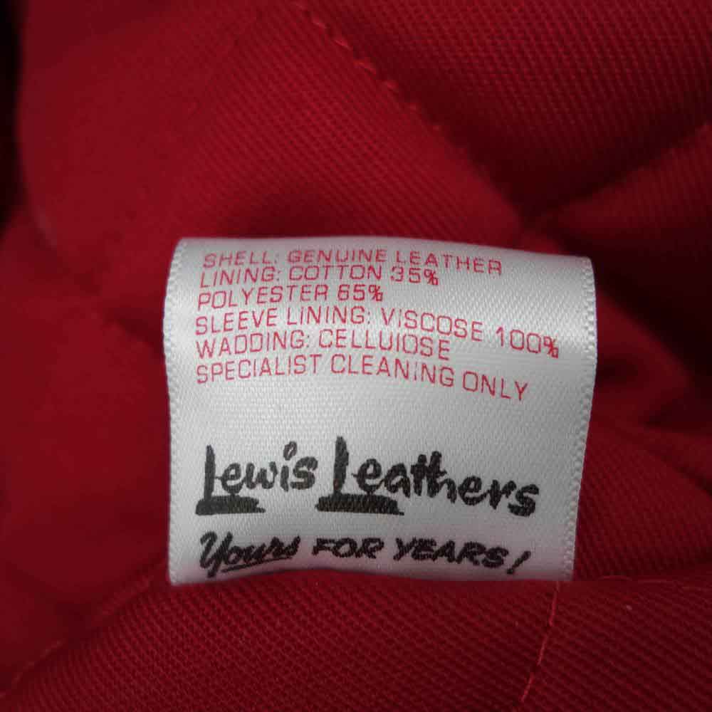 Lewis Leathers ルイスレザー 402T LIGHTNING TIGHT FIT ライトニング タイト フィット ライダーズ ジャケット ブラック系 36【美品】【中古】