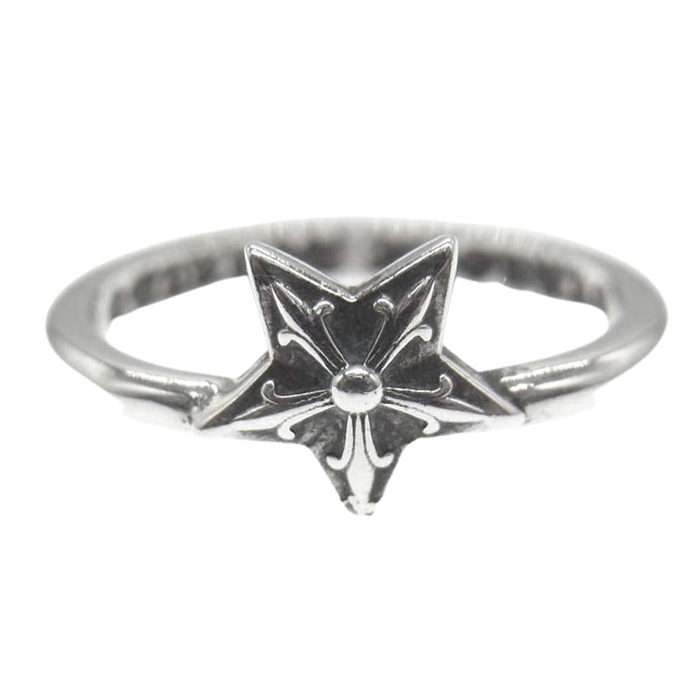 CHROME HEARTS クロムハーツ（原本無） BUBBLGM STAR バブルガム スター リング シルバー系 4号【中古】