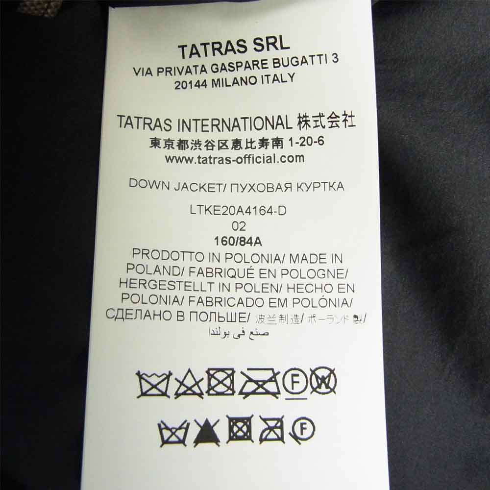 TATRAS タトラス 20AW LTKE20A4164-D VARENA ヴァレナ ダウン ショート ファー ジャケット ブラック系 2【極上美品】【中古】