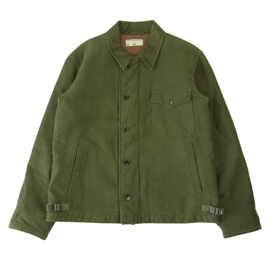 TENDERLOIN テンダーロイン T-2 DECK JACKET ピケ デッキ ジャケット カーキ系 L【中古】