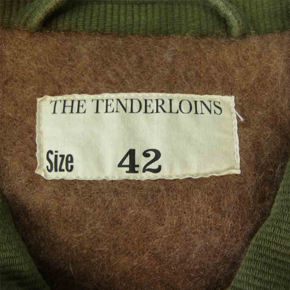 TENDERLOIN テンダーロイン T-2 DECK JACKET ピケ デッキ ジャケット カーキ系 L【中古】