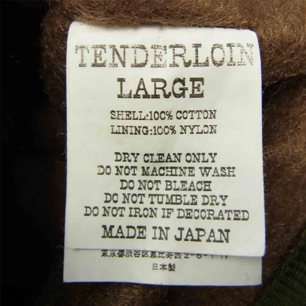 TENDERLOIN テンダーロイン T-2 DECK JACKET ピケ デッキ ジャケット カーキ系 L【中古】
