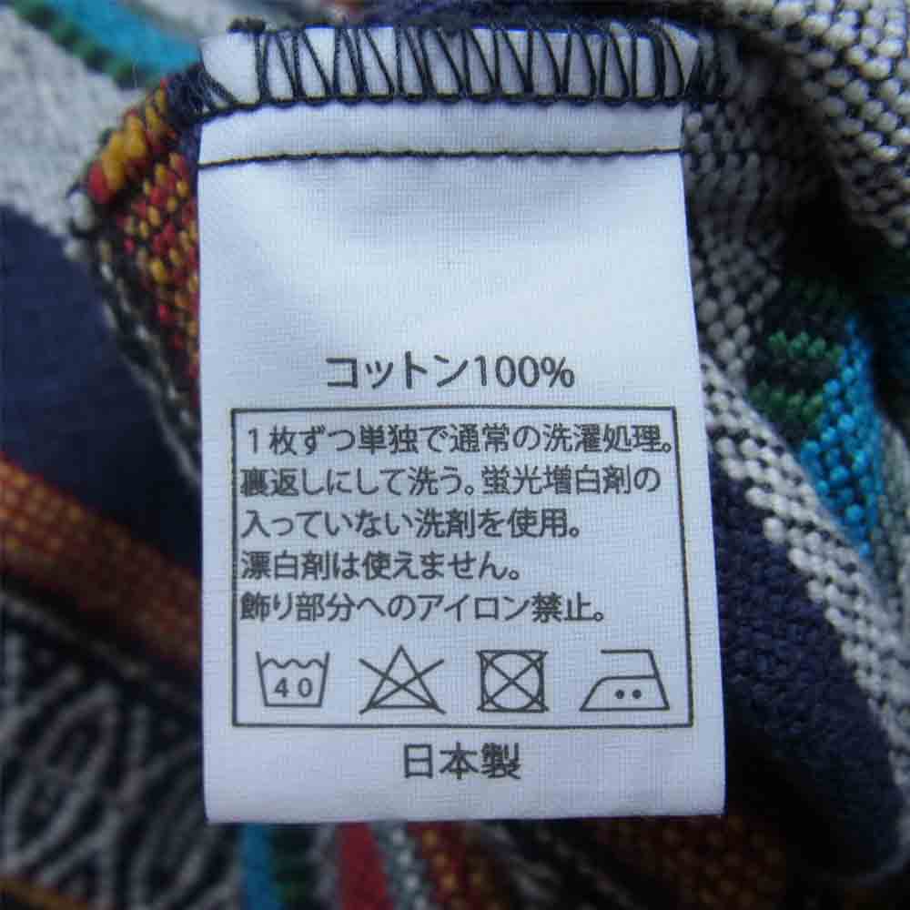 COOTIE クーティー ネイティブ ボーダー ジップパーカー 日本製 マルチカラー系 M【中古】