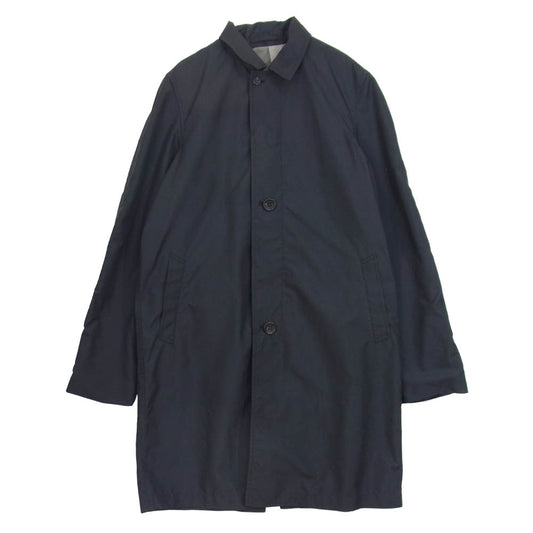 N.HOOLYWOOD エヌハリウッド 501peg ポリエステル ステンカラー コート ブラック系 38【中古】