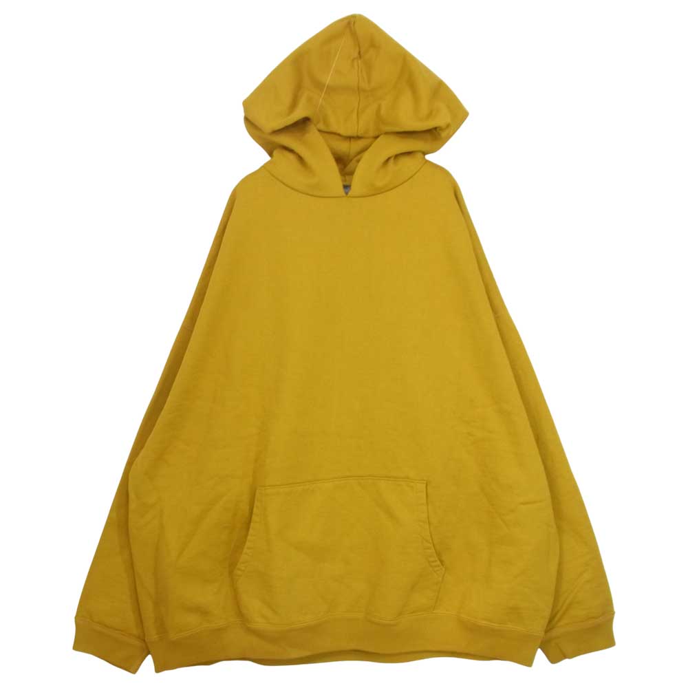 markaware マーカウェア A17C-20CS01C HUGE PARKA オーバーサイズ スウェット プルオーバー パーカー イエロー系 2【美品】【中古】