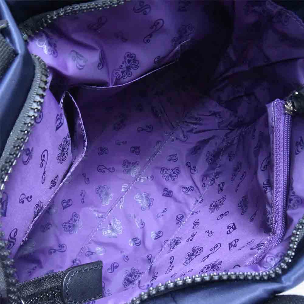 ANNA SUI アナスイ 312102 2way コンパクト ショルダー トート バッグ ネイビー系【新古品】【未使用】【中古】