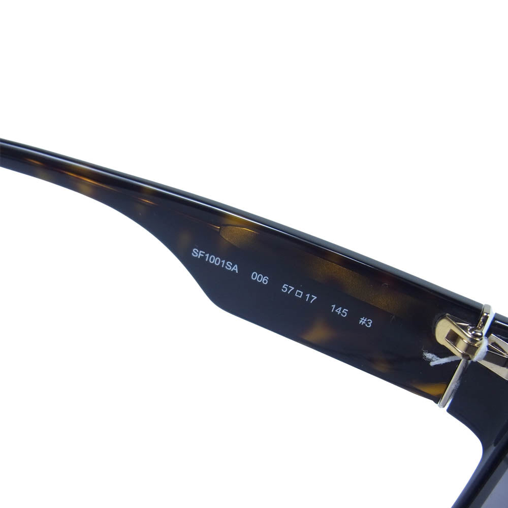 Salvatore Ferragamo サルヴァトーレフェラガモ SF1001SA 006 ガンチーニ アジアンフィット サングラス ブラック系 57□17 145【美品】【中古】