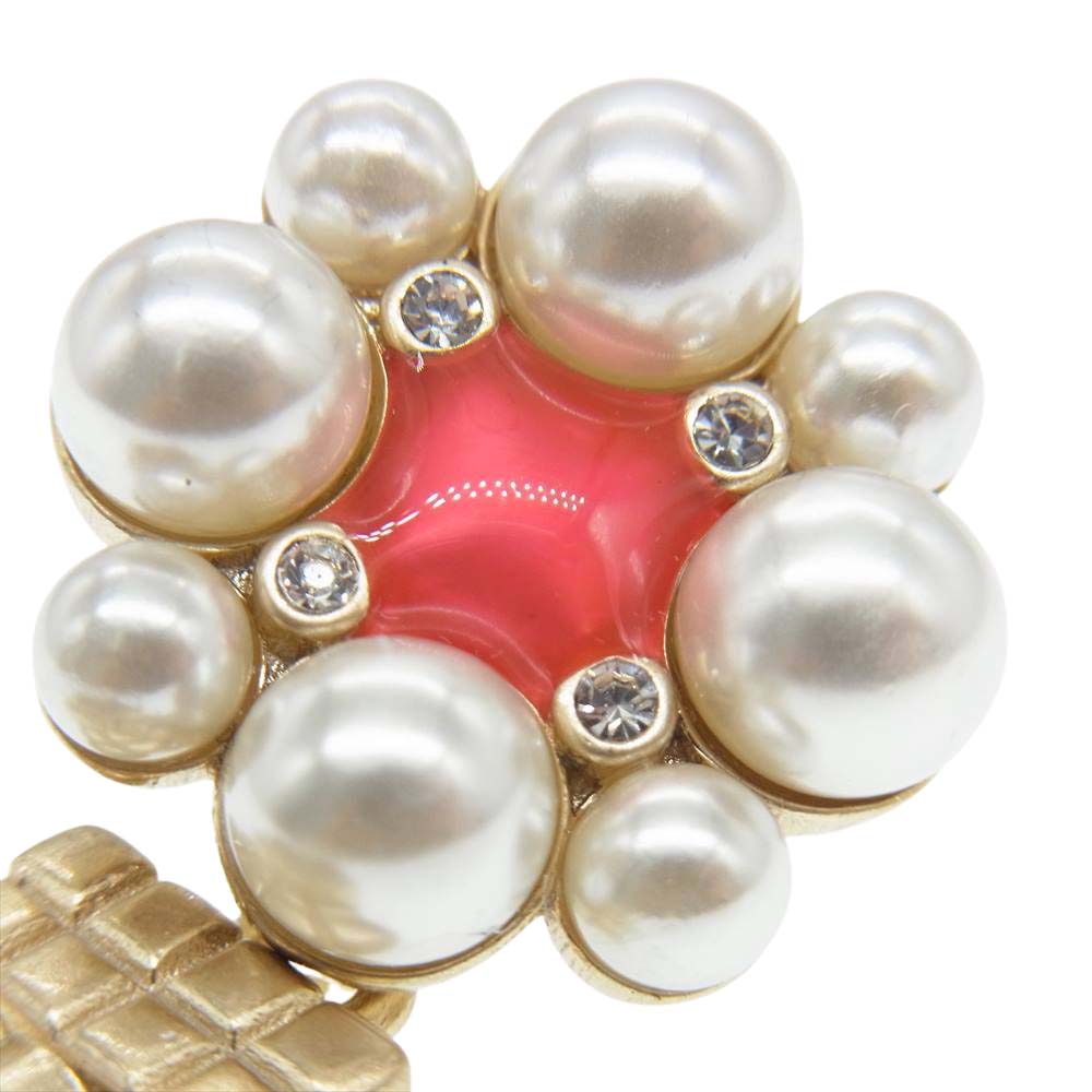 CHANEL シャネル B21P フラワー ボトル フェイクパール ゴールド系【中古】