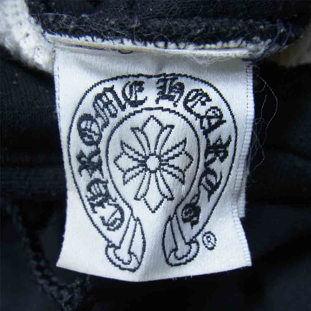 CHROME HEARTS クロムハーツ（原本無） FUCK YOU ホースシュープリント 裏サーマル プルオーバー パーカー ブラック系 M【中古】