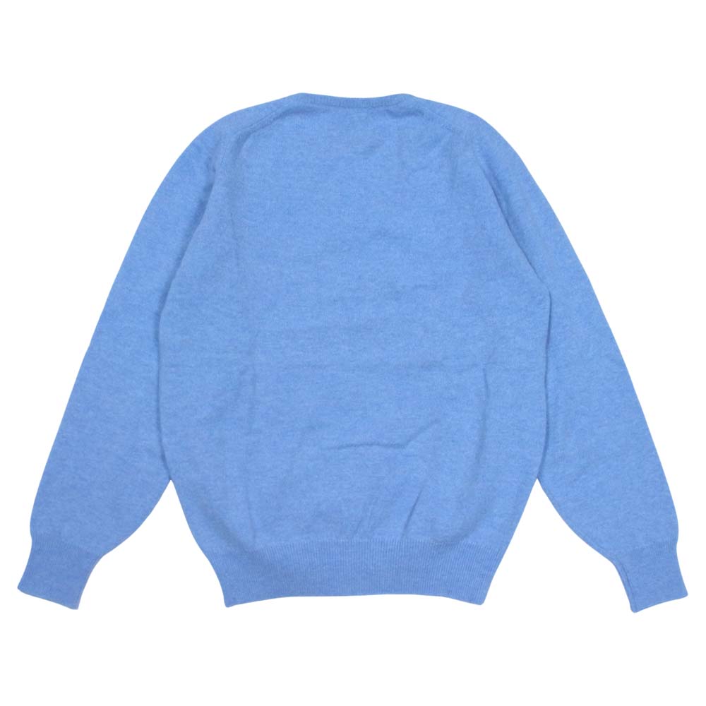 WILLAMLOCKIE ラムウール Vネック ニット ライトブルー系 表記無し【美品】【中古】