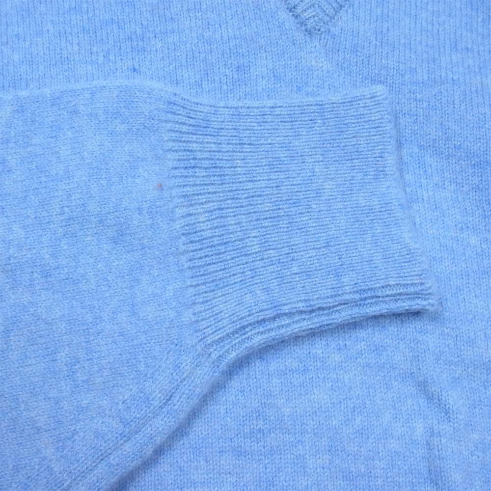 WILLAMLOCKIE ラムウール Vネック ニット ライトブルー系 表記無し【美品】【中古】